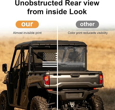 UFORCE 1000 Rear Windshield - UFORCE 1000 Windshield Compatible with CFMOTO UFORCE 1000 2019-2025/UForce 1000 XL 2022-2025 Thicken Poly UFORCE Back Window Accessories Parts in Saudi Arabia