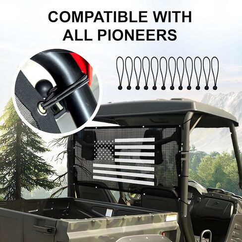 UFORCE 1000 Rear Windshield - UFORCE 1000 Windshield Compatible with CFMOTO UFORCE 1000 2019-2025/UForce 1000 XL 2022-2025 Thicken Poly UFORCE Back Window Accessories Parts in Saudi Arabia