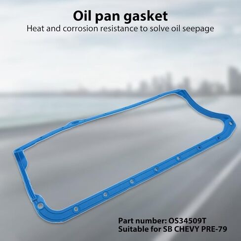 New 1 Piece Oil Pan Gasket for 1955-1979 SB Chevy 400 350 327 283 265 in Saudi Arabia