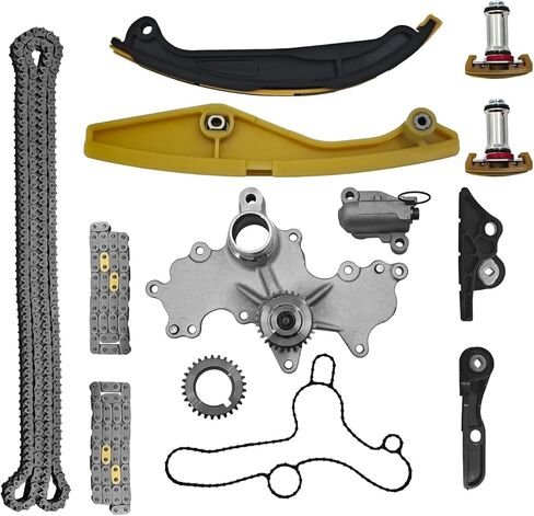 Timing Chain Kit w/Water Pump Compatible with Ford F-150 11-17, Mustang 11-17, Expedition 15-17, Transit 150/250/350/350HD 15-19, Fits Lincoln Navigator 15-17 3.5L/3.7L Turbo Engines in Kuwait