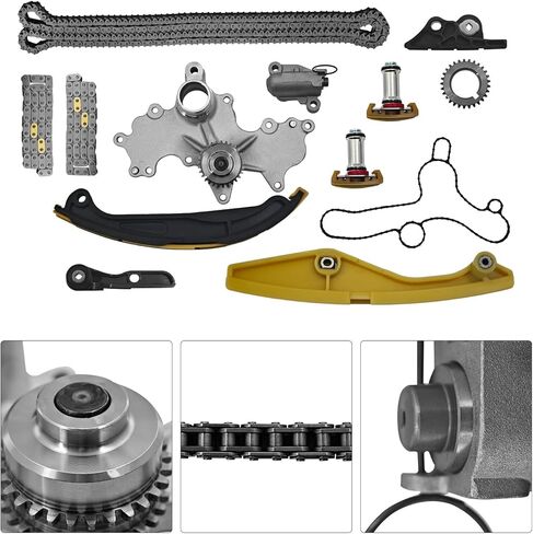 Timing Chain Kit w/Water Pump Compatible with Ford F-150 11-17, Mustang 11-17, Expedition 15-17, Transit 150/250/350/350HD 15-19, Fits Lincoln Navigator 15-17 3.5L/3.7L Turbo Engines in Kuwait