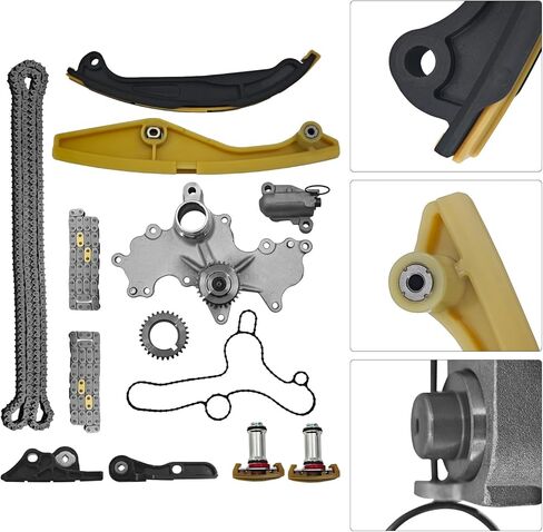 Timing Chain Kit w/Water Pump Compatible with Ford F-150 11-17, Mustang 11-17, Expedition 15-17, Transit 150/250/350/350HD 15-19, Fits Lincoln Navigator 15-17 3.5L/3.7L Turbo Engines in Kuwait