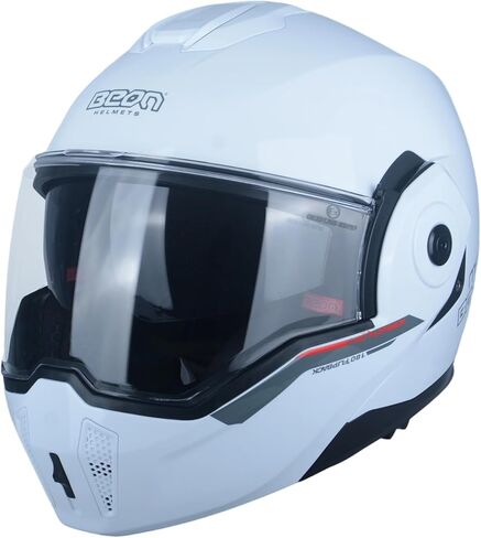 Full Face Motorcycle Helmet DOT Approved, 180° Reversible Chin Guard Modular Pilot Helmet with Anti-Fog Dual Visors for Adult Men Women in Saudi Arabia