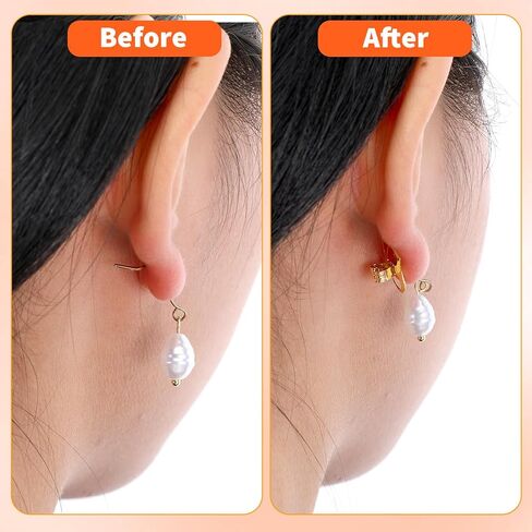 16 Pcs Earring Back for Droopy Ears, Locking Earrings Backs Replacements, Tight Earring Lifter Backers for Heavy Earrings, Adjustable Heavy Lifters Backs in Kuwait