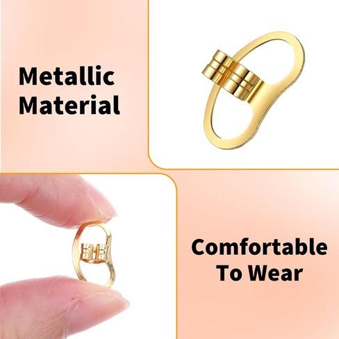 16 Pcs Earring Back for Droopy Ears, Locking Earrings Backs Replacements, Tight Earring Lifter Backers for Heavy Earrings, Adjustable Heavy Lifters Backs in Kuwait