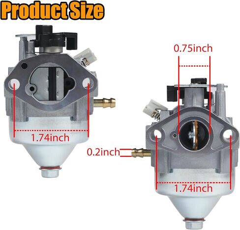 GCV170 Carburetor for Honda GCV200 HRN216 Lawn Mower HRX217K6 Pressure Washer Engine Compatible with GCV170LA S3B GCV200LA S3C Engine Replace 16100-Z9L-811 in Saudi Arabia
