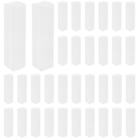 50 Pcs Lipstick Pack Box Essential Oil Packaging Boxes, DIY Kraft Paper Lipstick Boxes Beauty Accessories, Makeup Organzier Tube Storage in Saudi Arabia