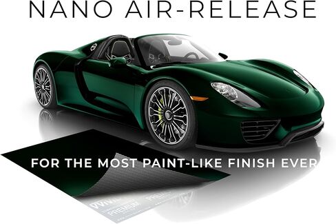 VViViD+ Ultra Gloss Metallic Emerald Green Vinyl Car Wrap Premium Paint Replacement Film Roll with Nano Air Release Technology (1ft x 5ft) in Kuwait