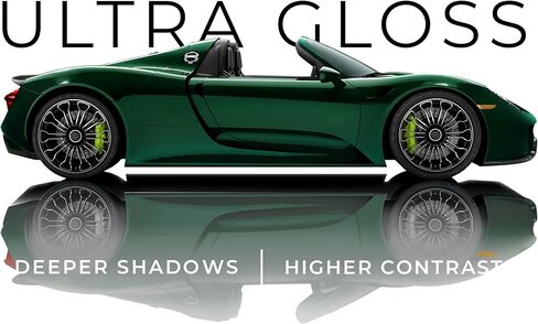 VViViD+ Ultra Gloss Metallic Emerald Green Vinyl Car Wrap Premium Paint Replacement Film Roll with Nano Air Release Technology (1ft x 5ft) in Kuwait