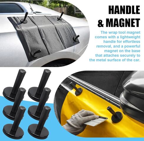 Boao 65 Pcs Vehicle Vinyl Wrap Applicator Tool Kit Car Wrap Squeegee Kit Automotive Window Tint Tools with Gloves Magnetic Holder Vinyl Wraps for Car Wrapping in Kuwait