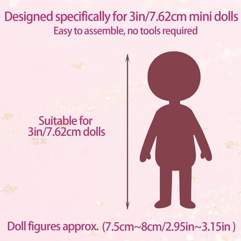 4 Sets Angel Doll Clothes, 4 Style Delicate Mini Clothing Set Include Top and Skirt for 3in/7.62cm Adult Collectible Doll Gifts Display and Decoration Accessories (Cherry Blossom Angel) in Kuwait