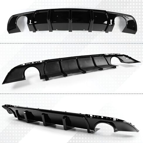 Rear Bumper Diffuser Lip Compatible with 2015-2023 Chrysler 300, Gloss Black Rear Splitter Spoiler Lower Valance in Kuwait