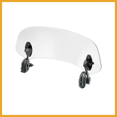 28.5cm Motorcycle Windshield Motorcycle Wind Deflector Clear Lens Adjustable Clip Windshield Extension Universal Fit for Most Motorcycle Scooter Replacement in Kuwait