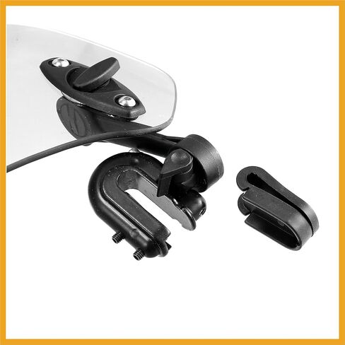 28.5cm Motorcycle Windshield Motorcycle Wind Deflector Clear Lens Adjustable Clip Windshield Extension Universal Fit for Most Motorcycle Scooter Replacement in Kuwait