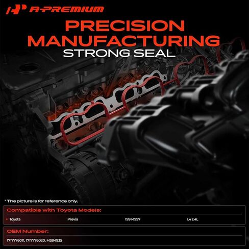 A-Premium Lower Engine Intake Manifold Gasket Set Compatible with Toyota Previa 1991-1997 2.4L in Kuwait