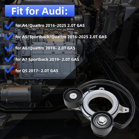 بكرة شداد حزام القيادة لسيارة Audi A4 A5 A6 A7 Q5 Quattro Sportback in Kuwait