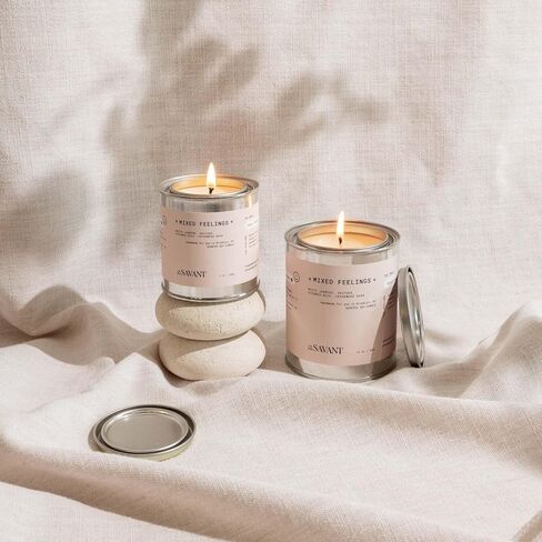 The New Savant Scented Candle - Library in a Forest - Aesthetic Bookish Candle for Home, Pine, Citrus, Patchouli & Leather, Soy Wax Blend, Vegan & Cruelty-Free, 50-Hour Burn Time - 7oz in Saudi Arabia