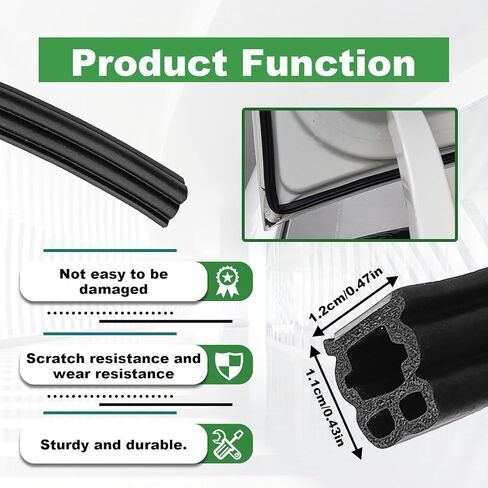 31.4Ft Car Door Seal Strip Universal Self-Adhesive Thickened Rubber Weather Stripping for Soundproofing, Waterproof &Dust Protection, Large Auto Door Edge Trim Seal Gasket for Truck, SUV, RV in Kuwait