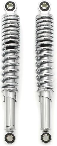 Chrome Rear Shocks - Eye To Eye - 320mm / 12.5" - Compatible with Honda CB100 CL100 CL100S CB125S CL125S in Kuwait