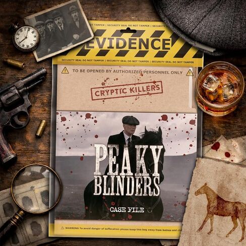 لعبة ملف قضية Peaky Blinders - مرخصة رسميًا - Cryptic Killers - لعبة Murder Mystery Detective - لعبة لوحة التحقيق في القضايا الباردة للبالغين، وليالي التاريخ والحفلات in Kuwait