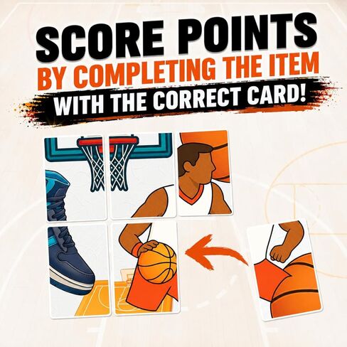 Card Game – Fast-Paced Puzzle & Strategy Basketball Game for Kids, Teens & Adults | 2–5 Players or Team Play | Ages 7+ | Youth Basketball to NBA-Inspired Sports Family Game Night Fun in Kuwait