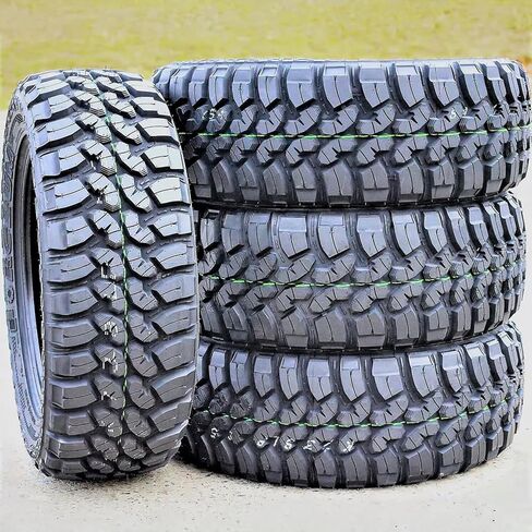 Set of 4 (FOUR) Forceum M/T 08 Plus Mud Off-Road Light Truck Radial Tires-33X12.50R20LT 33X12.50X20 33X12.50-20 114Q Load Range E LRE 10-Ply BSW Black Side Wall in Kuwait