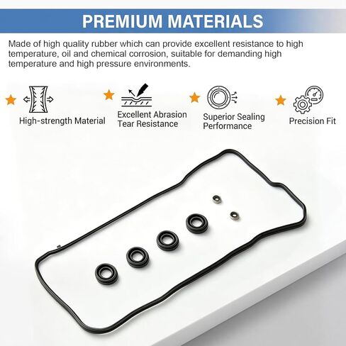 Sorello Engine Valve Cover Gasket Set Compatible with Toyota Corolla 2009-2017 Matrix 2009-2014, for Pontiac Vibe 2009-2010 for Scion IM 2016 XD 2008-2014 1.8L L4 Replaces-VS50776R in Kuwait