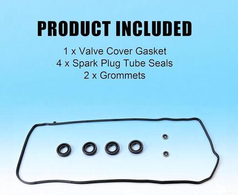 Sorello Engine Valve Cover Gasket Set Compatible with Toyota Corolla 2009-2017 Matrix 2009-2014, for Pontiac Vibe 2009-2010 for Scion IM 2016 XD 2008-2014 1.8L L4 Replaces-VS50776R in Kuwait