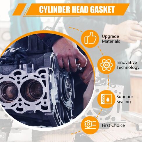 Head Gasket Set with MLS Gaskets (304 Stainless) FIT 2010-2017 Chevy Equinox Malibu GMC Terrain Buick 2.4L Ecotec, Replaces HS54874 HS26517PT (Head Bolts Not Included) - 1 Set in Saudi Arabia