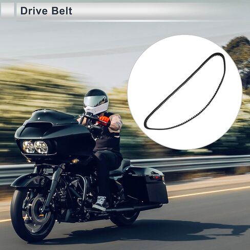 حزام محرك الدراجة النارية 135T حزام على شكل حرف V لـ Harley Davidson Flst Fatboy Deluxe & Fxst 2000-2006 No.40307-00/1204-0055/58-437/60-58-437/HB135-118W in Kuwait