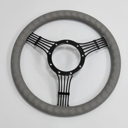 15.5'' 5-String Billet Banjo Full Wrap 9 Bolts Steering Wheel with 2'' Dish and Horn Button (Black) in Kuwait