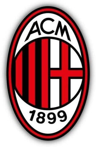 Set of 3 -A.C. Milan FC Italy Europe Soccer Football Vinyl Decal StickerQ in Kuwait