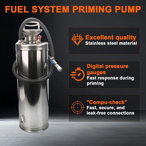 J-47912 Fuel System Priming Pump Directly for Detroit Diesel DD13 DD15 S60 MBE900 and MBE4000 Replaces OTC5869 J-47912, with Shoulder Strap for Convenient Carrying in Saudi Arabia