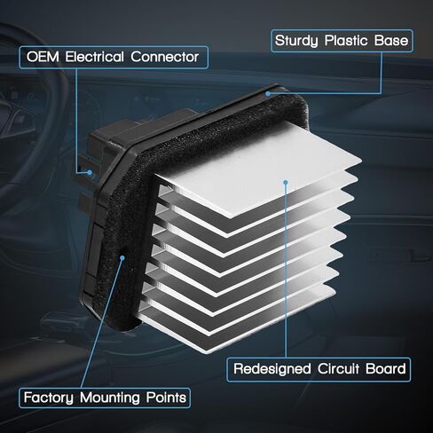مقاوم محرك منفاخ HVAC مع حزام أسلاك متوافق مع Subaru Legacy Outback 2010 2011 2012 2013 2014 2015 2016 2017 2018 2019 Relpace 73533AJ000 73533AJ00A JA1868 SU00302122 in Kuwait