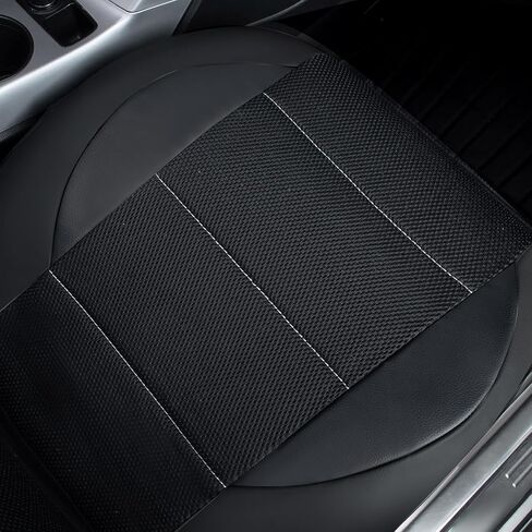 9 Pcs Car Seat Cover for Hyundai Tucson 2009-2017 2018 2019 2020 2021 2022 2023 2024, Full Set Leather Seat Covers Full Coverage Breathable Comfortable Seat Protectors Accessories,Black in Saudi Arabia