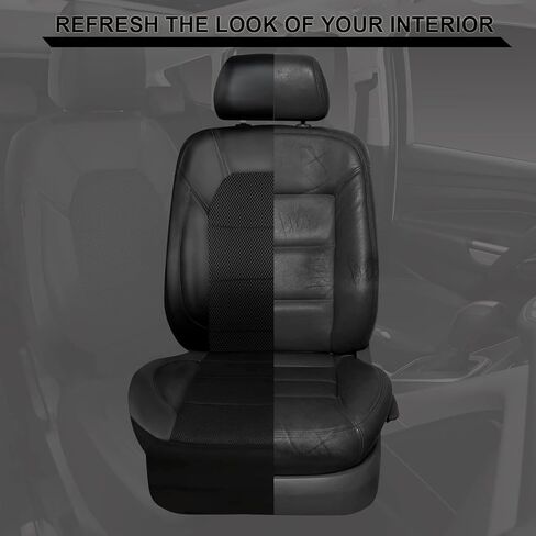 9 Pcs Car Seat Cover for Hyundai Tucson 2009-2017 2018 2019 2020 2021 2022 2023 2024, Full Set Leather Seat Covers Full Coverage Breathable Comfortable Seat Protectors Accessories,Black in Saudi Arabia