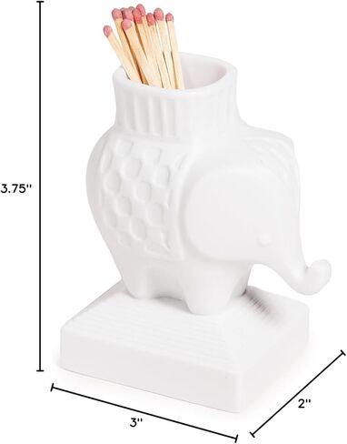 Jonathan Adler Elephant Match Strike, White in Saudi Arabia