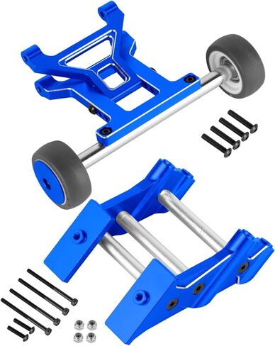 مجموعة قضيب حركة بهلوانية بالدراجة من الألومنيوم RC وجزء ترقيات جبل الجناح لـ 1/10 KRATON 4X4 4S V2 BLX، منبوذ 4X4 4S V2 BLX، حامل جناح خلفي من سبيكة معدنية للقفز على العجلات، استبدل ARA320613، ARA320631، أحمر in Kuwait