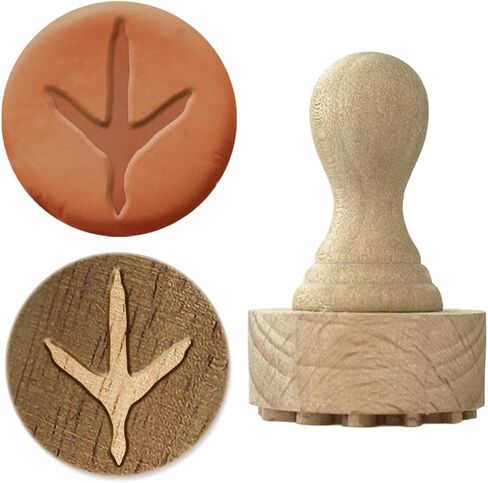 OLYCRAFT Cat Wood Stamps with Handle 1.1 Inch Beech Wood Clay Stamp Wooden Pottery Stamps Ceramic Pottery Stamp Wooden Handle Ceramic Tools for Clay Card Making and Scrapbooking in Kuwait