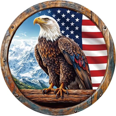 1000 Piece Puzzle for Adult, Bald Eagle Jigsaw Puzzle 1000 Pieces, Impossible Challenging Fun Puzzle for Adult, Round 26.6 x 26.6 Inch Unique Difficulty Puzzle for Birthday Gift in Kuwait