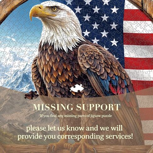 1000 Piece Puzzle for Adult, Bald Eagle Jigsaw Puzzle 1000 Pieces, Impossible Challenging Fun Puzzle for Adult, Round 26.6 x 26.6 Inch Unique Difficulty Puzzle for Birthday Gift in Kuwait