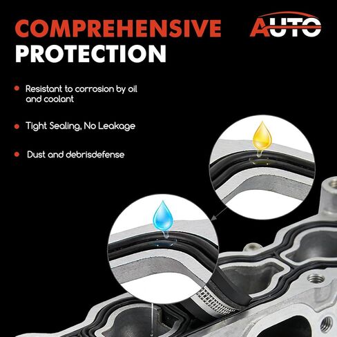 Lower Engine Manifold Seal Gasket Set Compatible with Buick Encore Cadillac ELR Chevrolet Cruze Sonic Trax Volt L4 1.4L Replace MS97211 in Kuwait