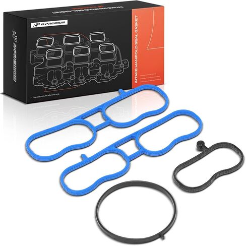 A-Premium Lower Engine Intake Manifold Gasket Set Compatible with Chevrolet Colorado 2004-2012 & GMC Canyon 2004-2012 & Isuzu i-350 2006, i-370 2007-2008 & Hummer H3 2006-2010, H3T 2009-2010 in Kuwait