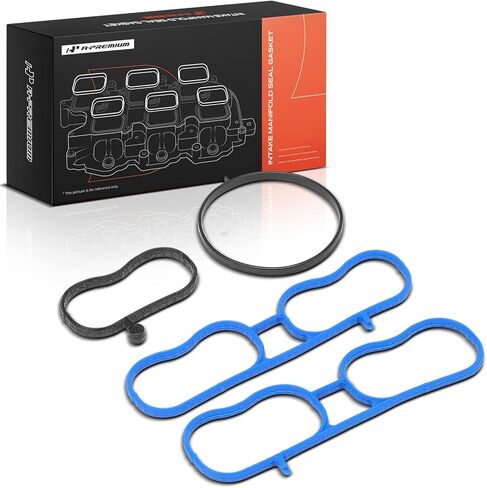 A-Premium Lower Engine Intake Manifold Gasket Set Compatible with Chevrolet Colorado 2004-2012 & GMC Canyon 2004-2012 & Isuzu i-350 2006, i-370 2007-2008 & Hummer H3 2006-2010, H3T 2009-2010 in Kuwait