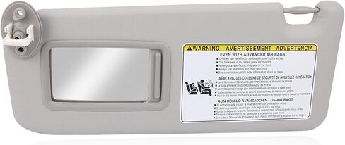 حاجب الشمس من الجانب الأيسر للسائق مع لوحة تمديد متوافقة مع Toyota RAV4 2013 2014 2015 2016 2017 2018 بديل حاجب الشمس لـ 74320-42595 7432042595 74320-42595-B0 74320-42595-C0 (رمادي) in Kuwait
