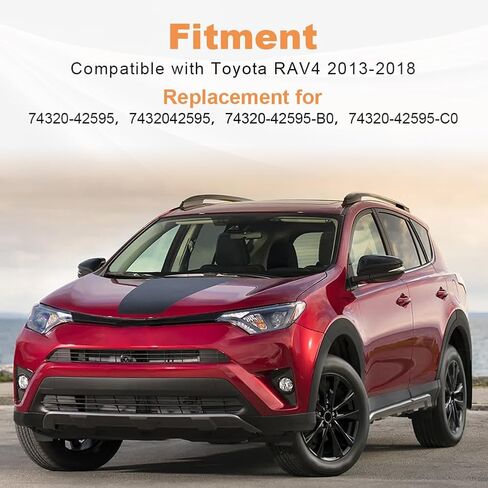 حاجب الشمس من الجانب الأيسر للسائق مع لوحة تمديد متوافقة مع Toyota RAV4 2013 2014 2015 2016 2017 2018 بديل حاجب الشمس لـ 74320-42595 7432042595 74320-42595-B0 74320-42595-C0 (رمادي) in Kuwait