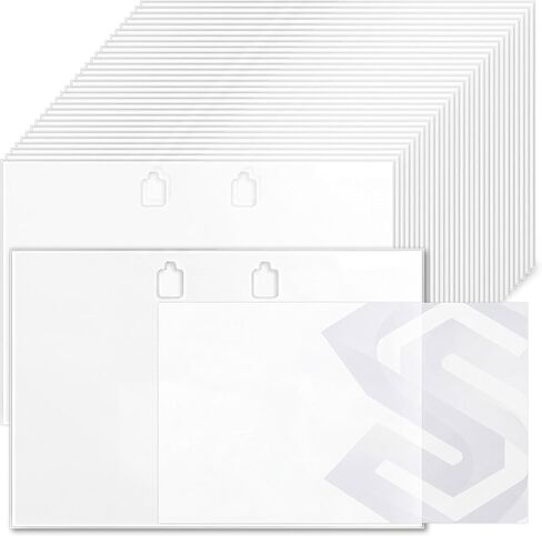 100 Pack Transparent Business Card Sleeves Set, Compatible with Durable/Visifix & Telindex Card Holders, for Cards up to 2.87" x 4.13", Protector Pockets for Standard Business Cards in Saudi Arabia