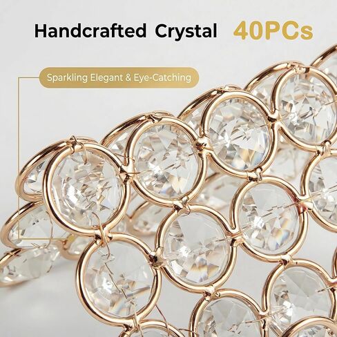 Feyarl Crystal Business Card Holder Stand Office Business Name Cards Display Sparkly Desktop Gift Card Photo Organizer Storage for Office Meeting Desk Front(Gold) in Kuwait