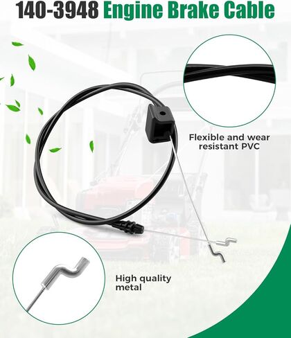 Engine Brake Cable Replace 140-3948 Fit for Toro Walk-Behind Lawn Mower Models 21770 21442 21445 in Kuwait