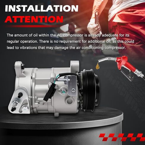 ضاغط تيار متردد 198333 مناسب لـ Es-calade ESV، Yukon Yukon XL، Chevy Suburban Tahoe 2015-2020، ضاغط تكييف الهواء مع استبدال القابض لـ 198333 in Kuwait